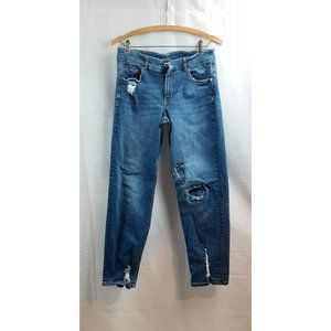 Divided - H & M Distressed Blue Jeans Frayed s